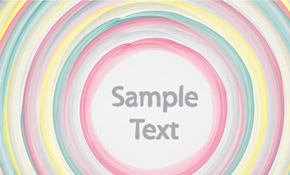 Colorful brushed circles